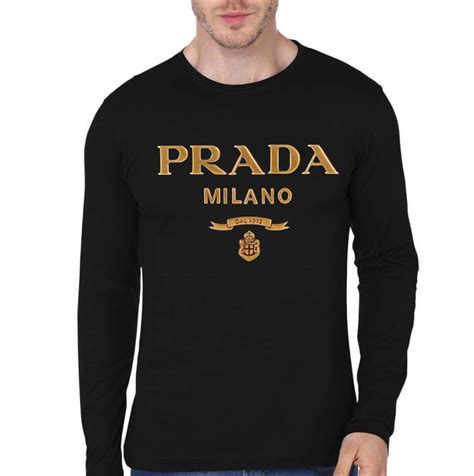 prada milano t shirt women's|Prada black shirt long sleeve.